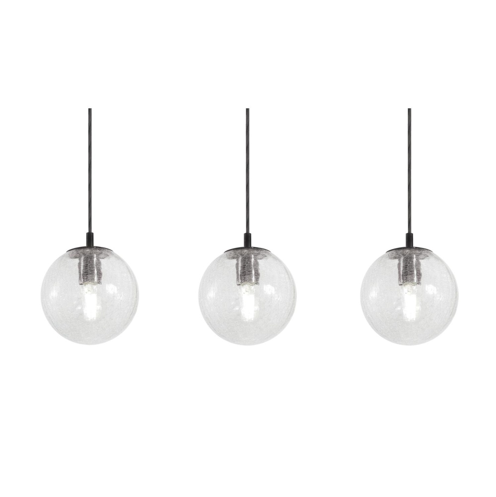 Palla 3 Light Linear Pendant, 60W, BK