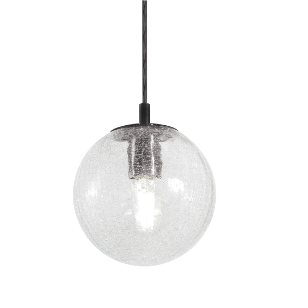 Palla 07'' Medium Base Pendant, 120V, BK