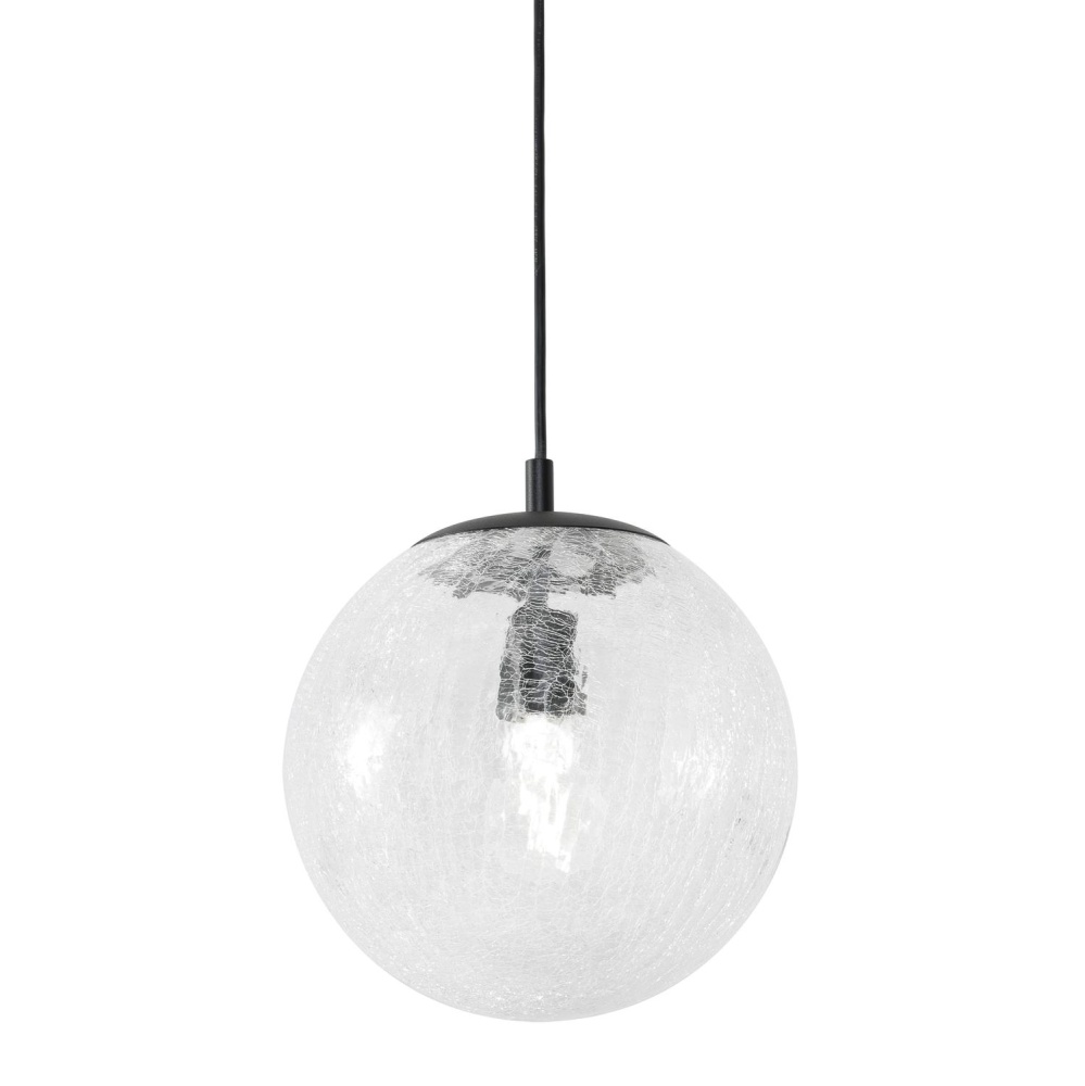 Palla 09'' Medium Base Pendant, 120V, BK