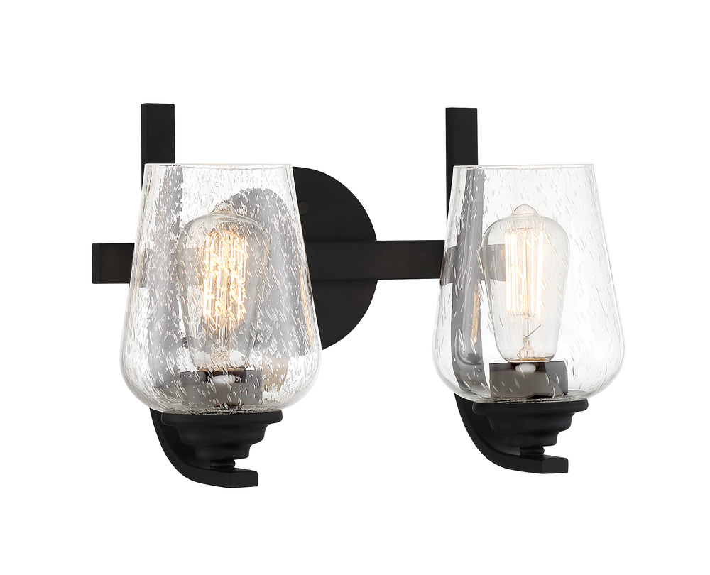 SHYLOH - 2 LIGHT, BATH FIXTURE IN METAL