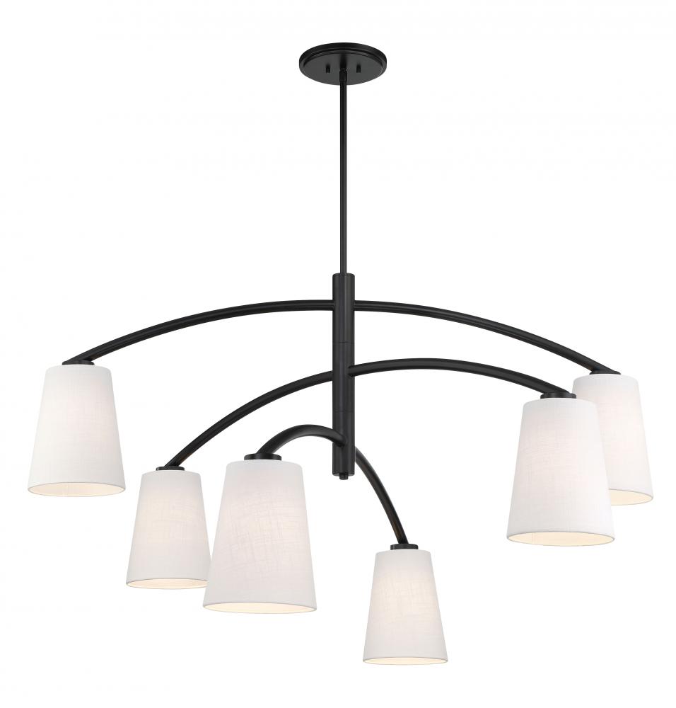 6 LIGHT CHANDELIER