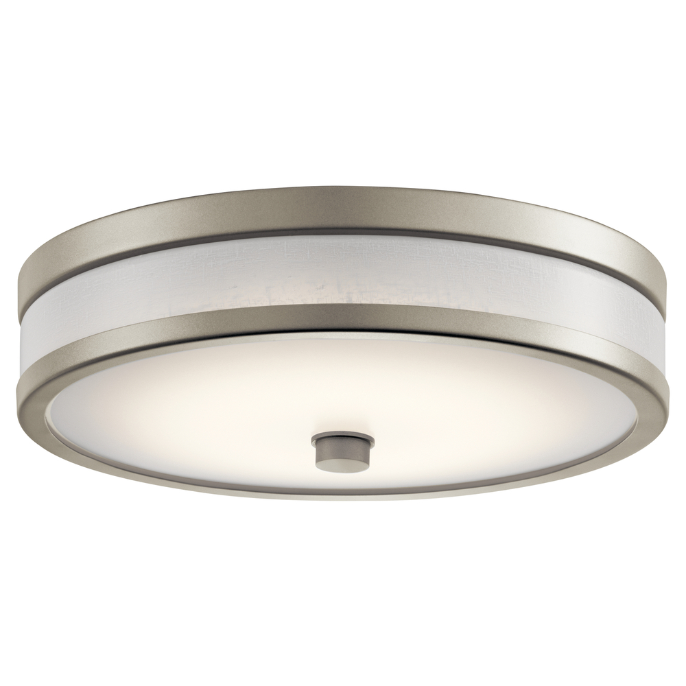 Pira 12" LED Flush Mount Brushed Nickel