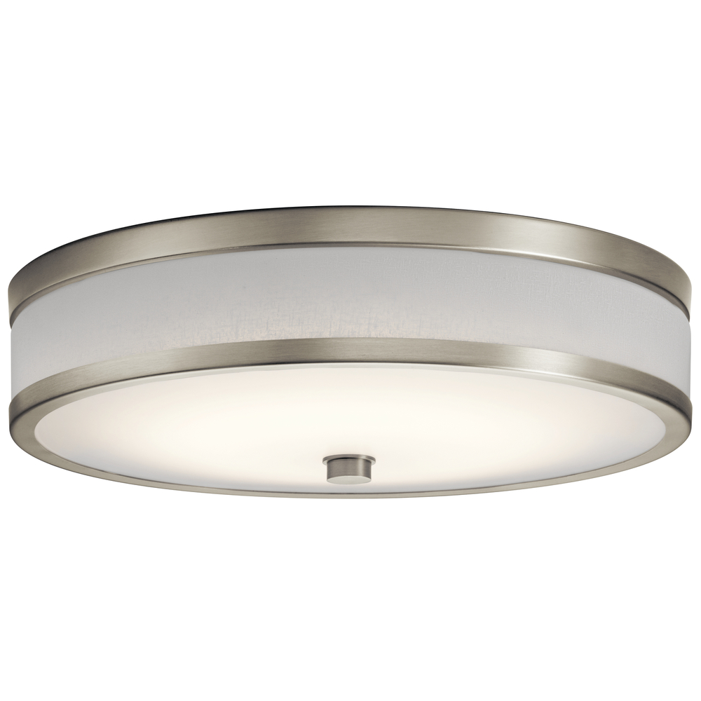 Pira 15" LED Flush Mount Brushed Nickel