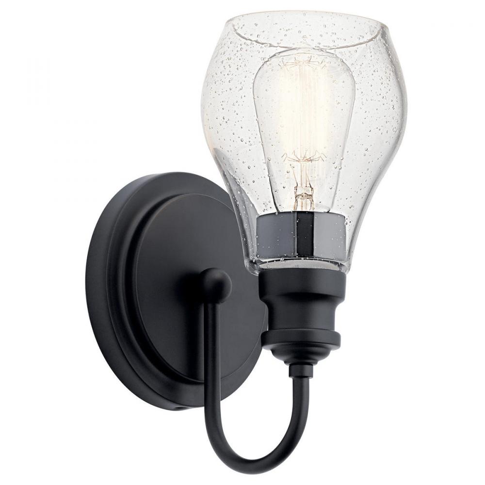 Greenbrier 1 Light Wall Sconce Black