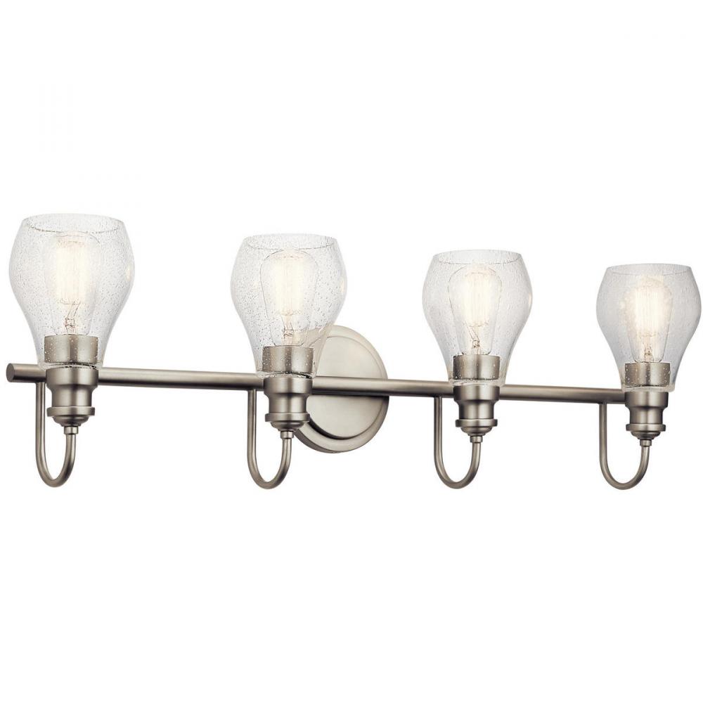 Greenbrier 4 Light Vanity Light Nickel