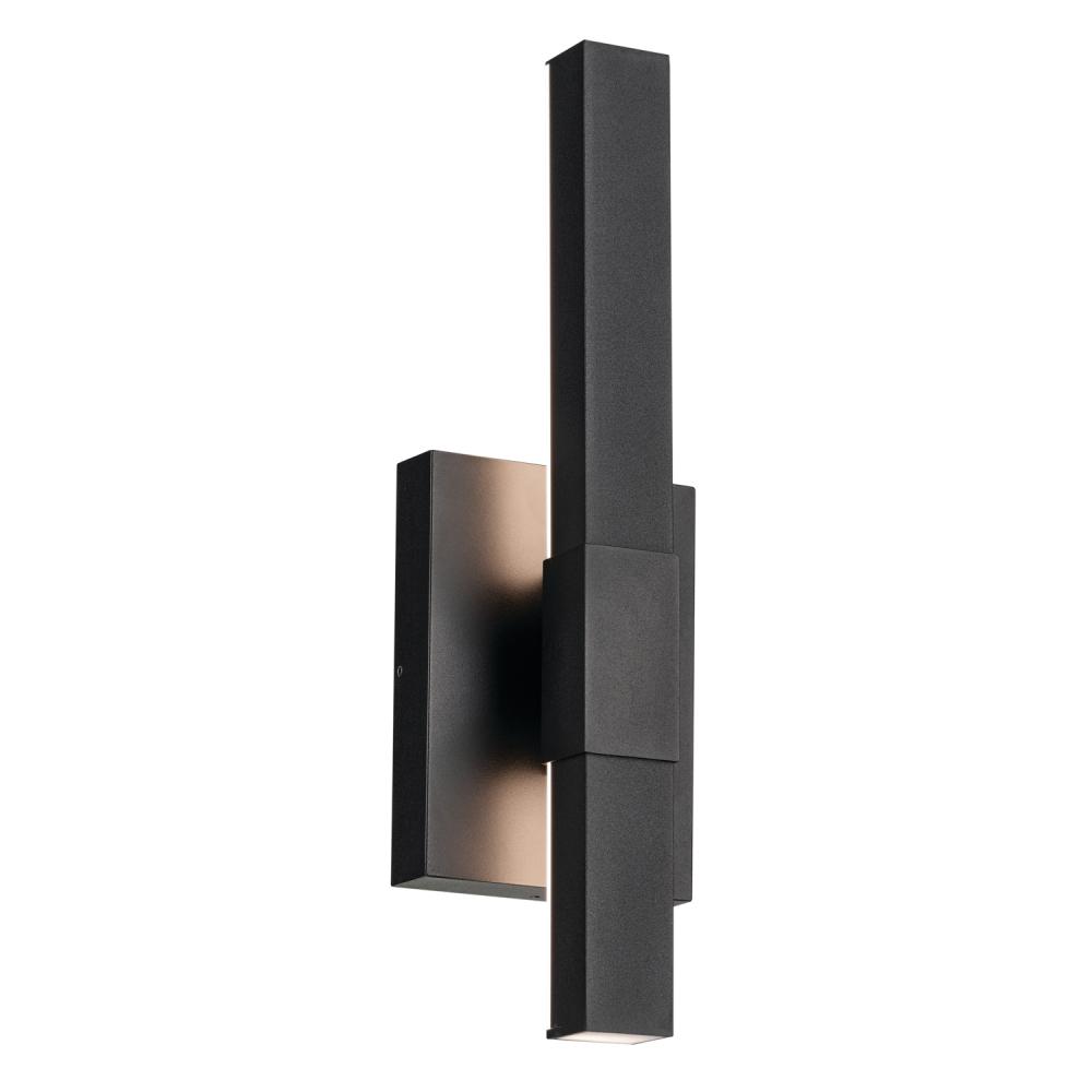 Nocar 16 inch LED Outdoor Wall Light in Textured Black