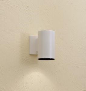 Cylinder 7" 1 Light Wall Light White