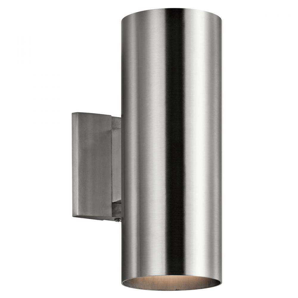 Cylinder 12" Wall Light Brushed Aluminum