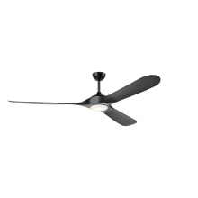 Kichler 310680SBK - 80 Inch Mylo Weather+ Ceiling Fan with Satin Etch Cased Opal Glass in Satin Black