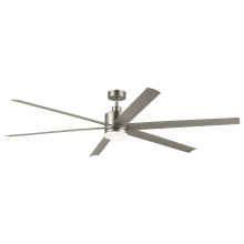 Kichler 310780NI - 80 Inch Loa Ceiling Fan with Satin Etch Cased Opal Glass in Brushed Nickel with Silver Blades