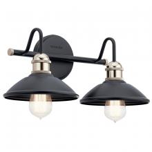 Kichler 45944BK - Clyde 2 Light Vanity Light Black