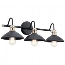 Kichler 45945BK - Clyde 3 Light Vanity Light Black