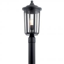 Kichler 49895BK - Fairfield 19.25 inch 1 Light Post Light in Black