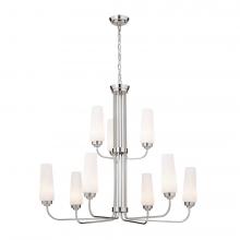Kichler 52482PN - Truby 34" 9 Light 2-Tier Chandelier Polished Nickel