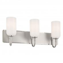 Kichler 55163PN - Solia 24 Inch 3 Light Vanity with Opal Glass in Polished Nickel with Stain Nickel