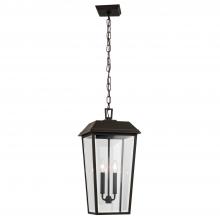 Kichler 59122OZ - Mathus 22 inch 2 Light Outdoor Pendant with Clear Glass in Olde Bronze