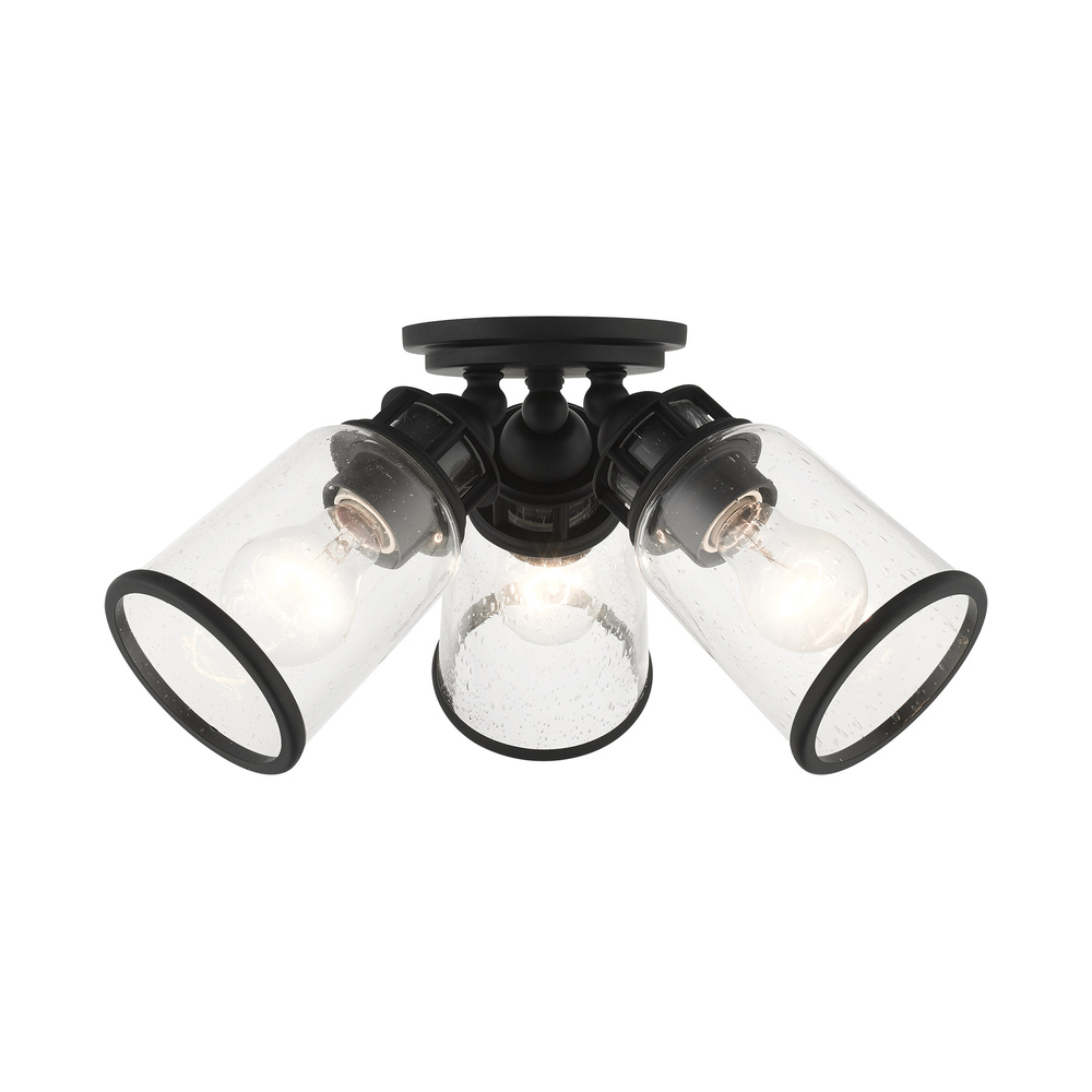 3 Lt Black Flush Mount