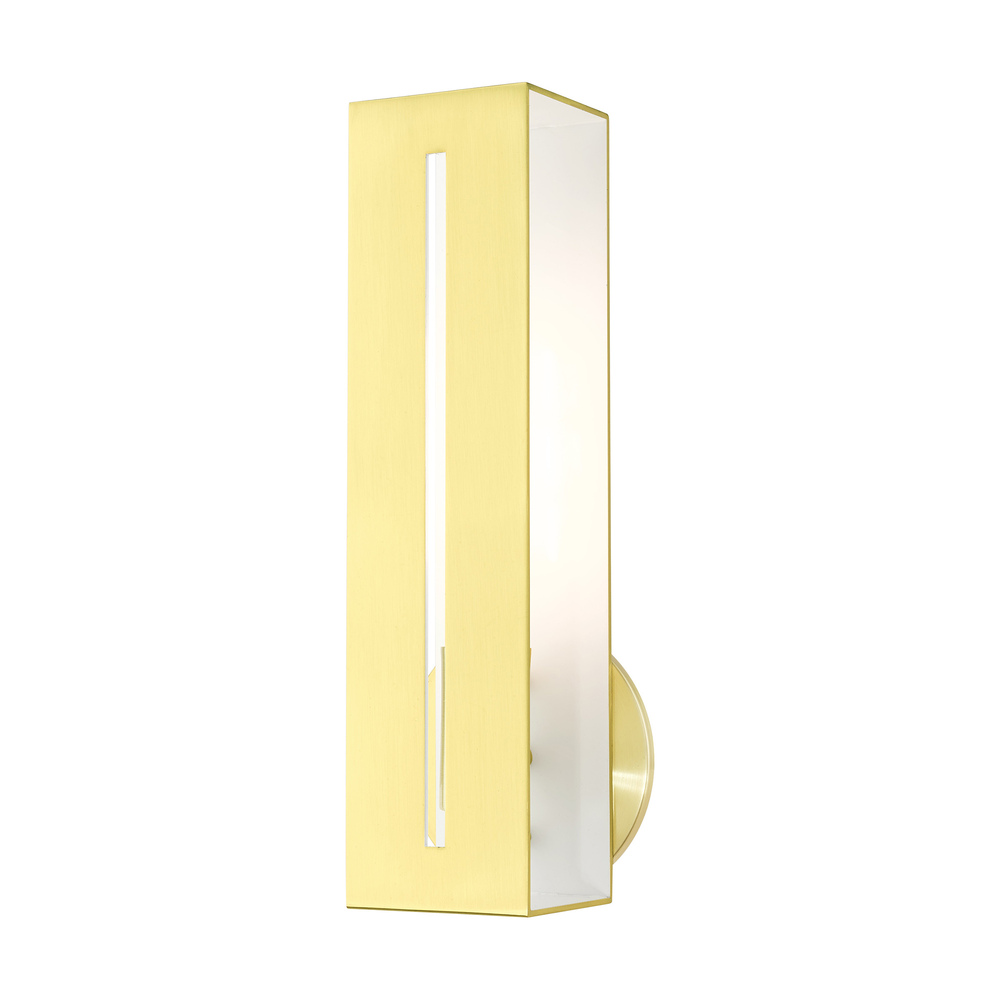 1 Lt Satin Brass ADA Single Sconce