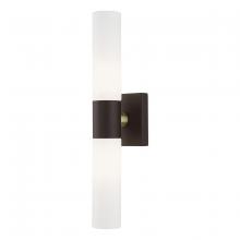 Livex Lighting 10102-07 - Bronze ADA 2-Light Vanity Sconce