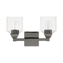 Livex Lighting 16772-46 - 2 Light Black Chrome Vanity Sconce