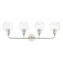 Livex Lighting 16975-91 - 4 Light Brushed Nickel Large Sphere Vanity Sconce
