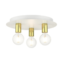 Livex Lighting 45873-03 - 3 Lt White Flush Mount