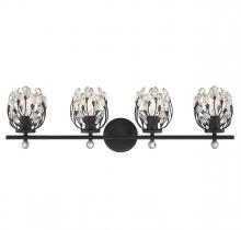 Savoy House 8-6601-4-BK - Moreno 4-Light Bathroom Vanity Light in Matte Black