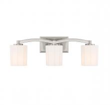 Savoy House 8-7710-3-SN - Whitney 3-Light Bathroom Vanity Light in Satin Nickel