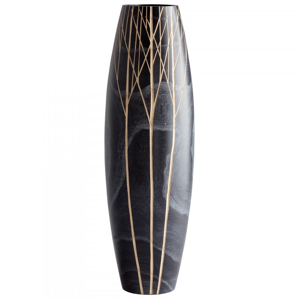 Onyx Winter Vase | Black-MD