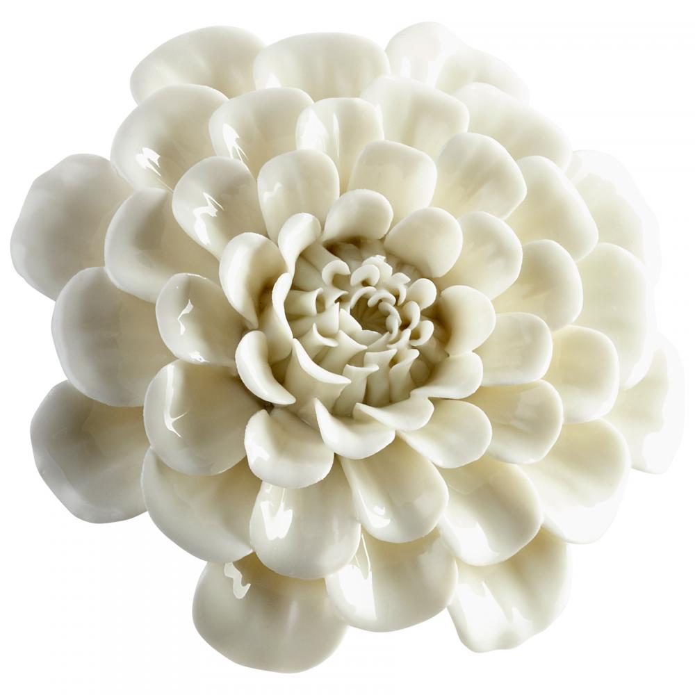 Flourishing Flowers Wall Decor Off White Glaze - Large