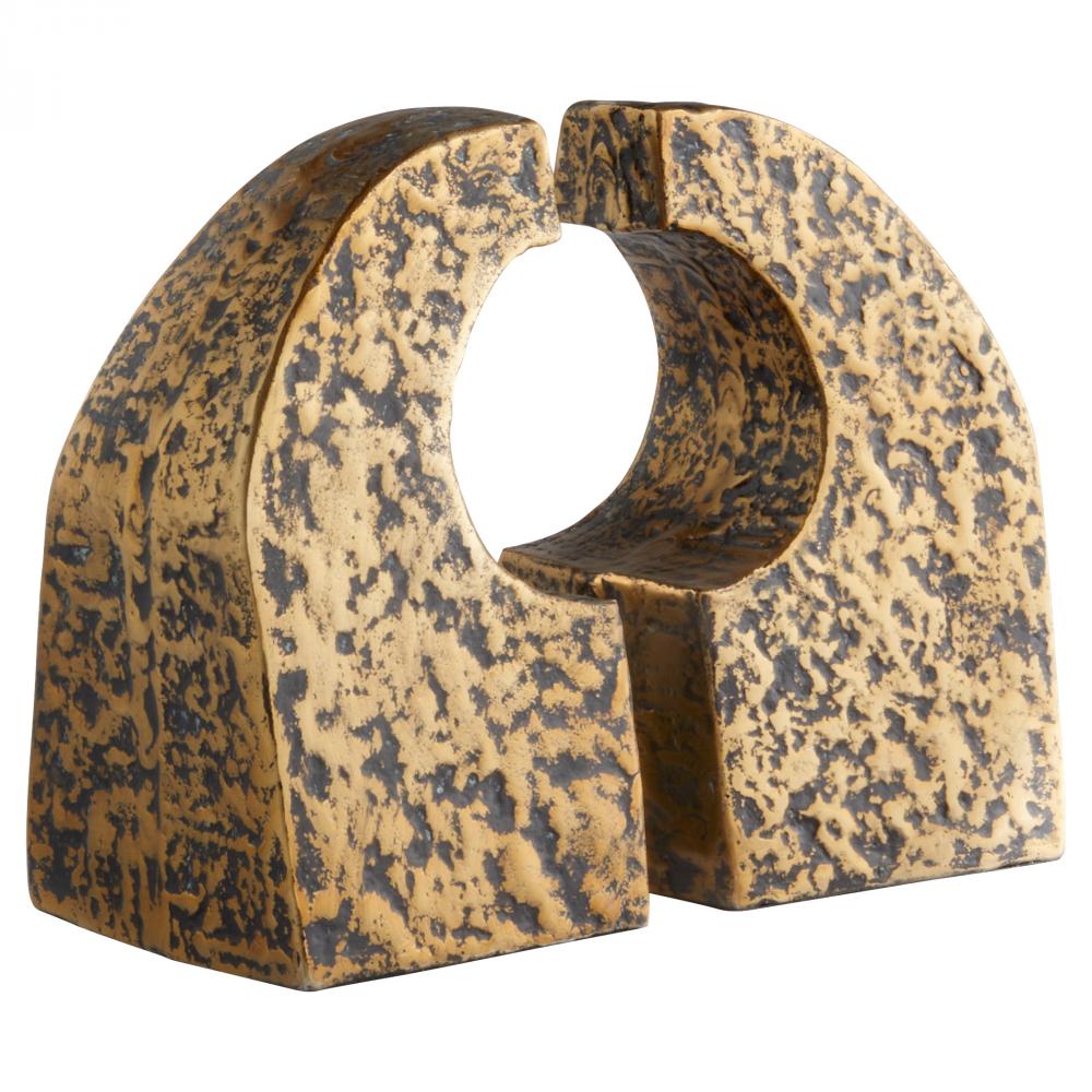 Apostrophe Bookends | Antique Brass