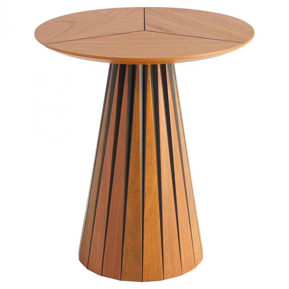 Bourbon Side Tble | Med Brn