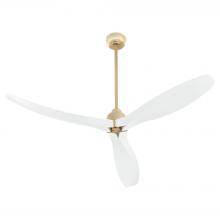 Cyan Designs 11979 - Bora Bora 62" Ceiling Fan Aged Brass - Studio White