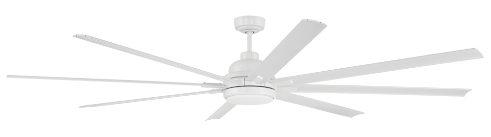 84" Ceiling Fan w/Wi-Fi, DC Motor, Blades, LED Light Kit, Wet Rated