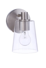 Craftmade 12605BNK1 - Emilio 1 Light Wall Sconce in Brushed Polished Nickel
