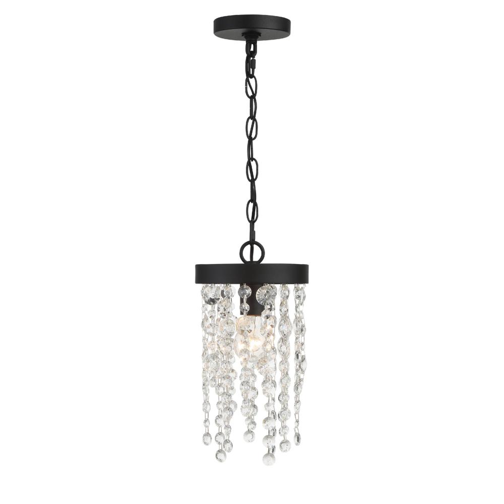Winham 1 Light Black Forged Mini Pendant