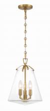 Crystorama VSS-7004-LG - Voss 3 Light Luxe Gold Mini Chandelier