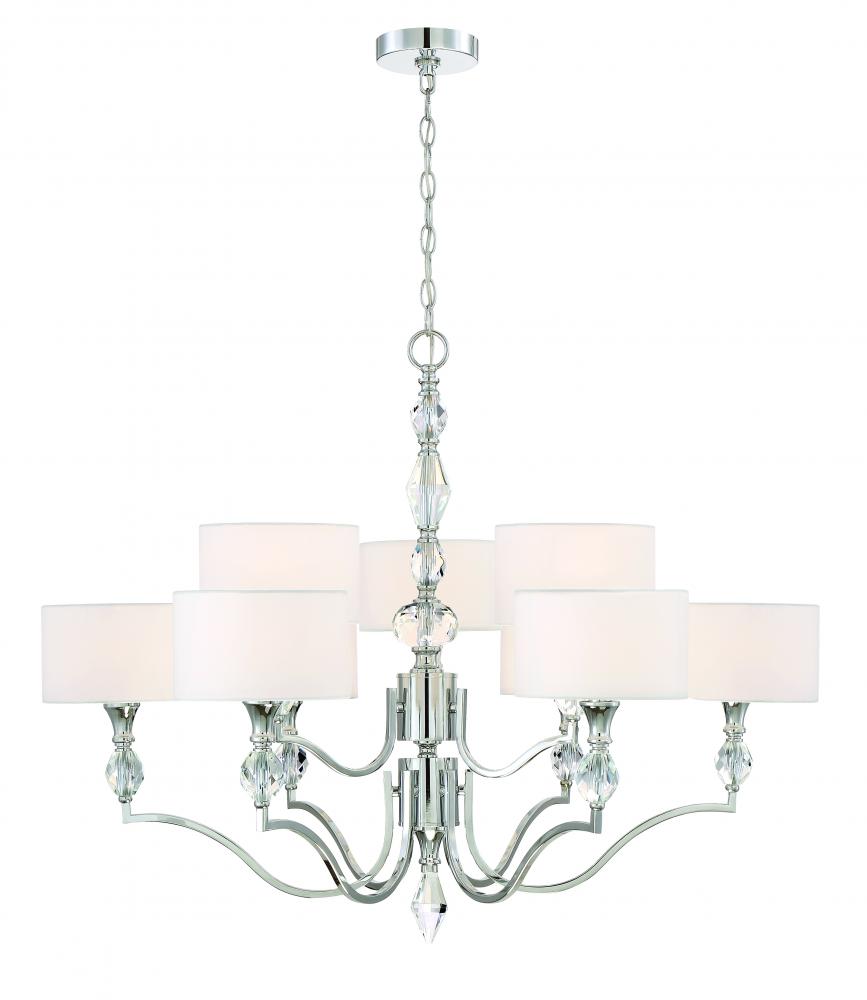 Evi 34.5" 9-Light Chandelier