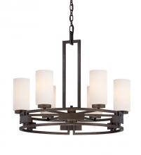 Designers Fountain 83886-FBZ - Del Ray 28" 6-Light Chandelier