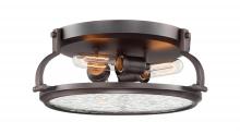 Designers Fountain 92123-SCB - Eaton 15.5" 3-Light Flush Mount
