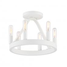 Designers Fountain D254C-SF-MW - Carousel 12" 6-Light Semi-Flush
