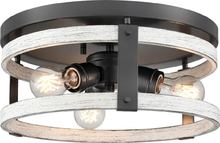 DVI DVP40332GR+BIW - OAKHURST 3 LT FLUSH MOUNT