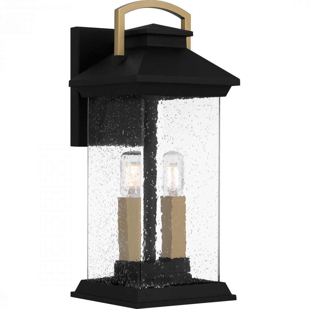 Henderson 2-Light Earth Black Outdoor Wall Lantern