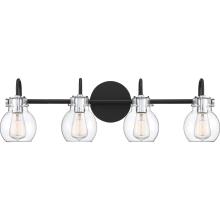 Quoizel ANW8604EK - Andrews 4-Light Earth Black Vanity Light