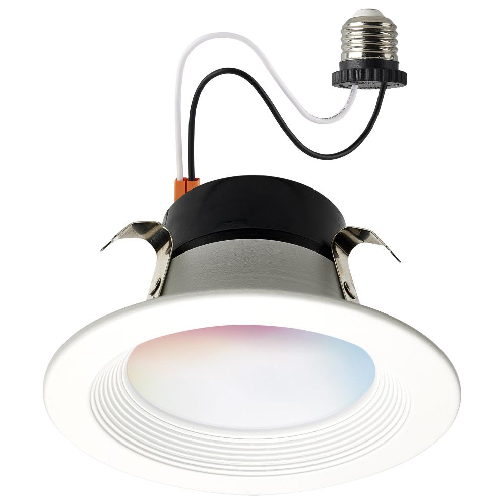 10.5 Watt; LED Retrofit Downlight; 4 Inch Round; Starfish IOT; RGB & Tunable White; 120 Volt; 90