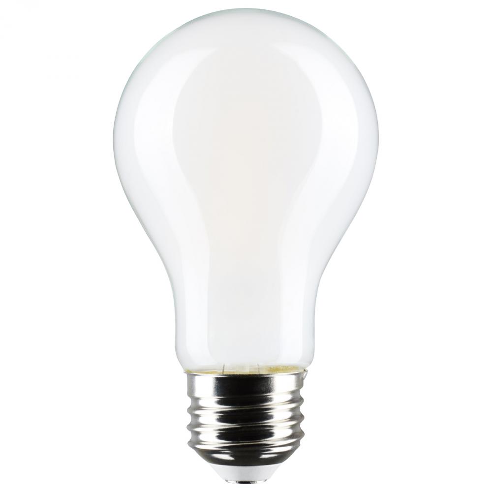 8 Watt LED A19; 3000K-2000K Warm Dimming; Medium Base; Frost Finish
