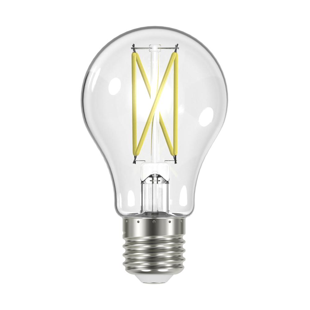 8 Watt A19 LED Filament; Clear; Medium Base; 4000K; 90 CRI; 120 Volt