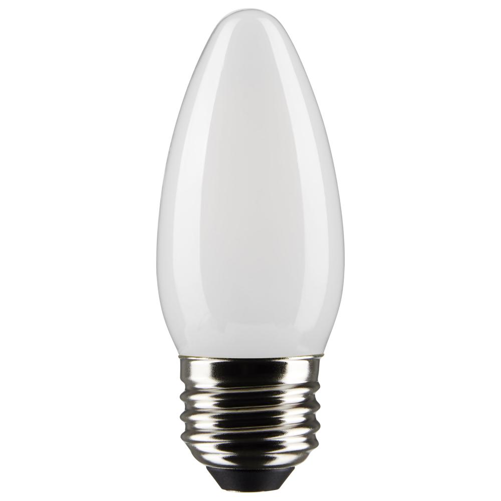3 Watt B11 LED Filament; Frosted; Medium Base; 2700K; 250 Lumens; 120 Volt; 2-Pack