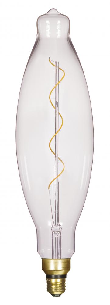 4 Watt BT38 LED vintage style Filament; Clear; 25000 Average rated hours; Medium Base; 120 Volt