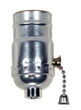 Satco Products Inc. 80/1007 - On-Off Pull Chain Socket; 1/8 IPS; Aluminum; Nickel Finish; 660W; 250V